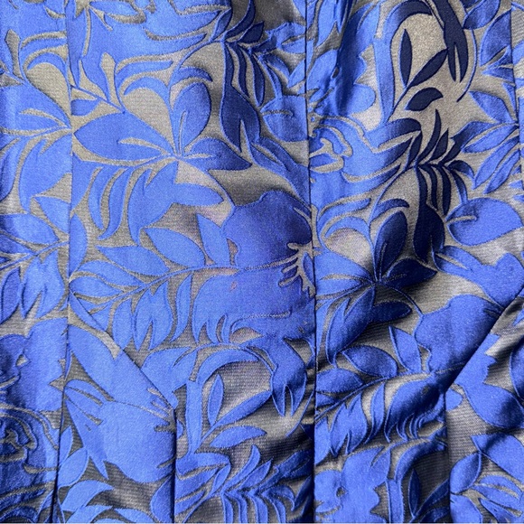 Lauren Ralph Lauren Royal Underground Royal Blue Sleeveless V-Neck A-Line Dress - Picture 8 of 9